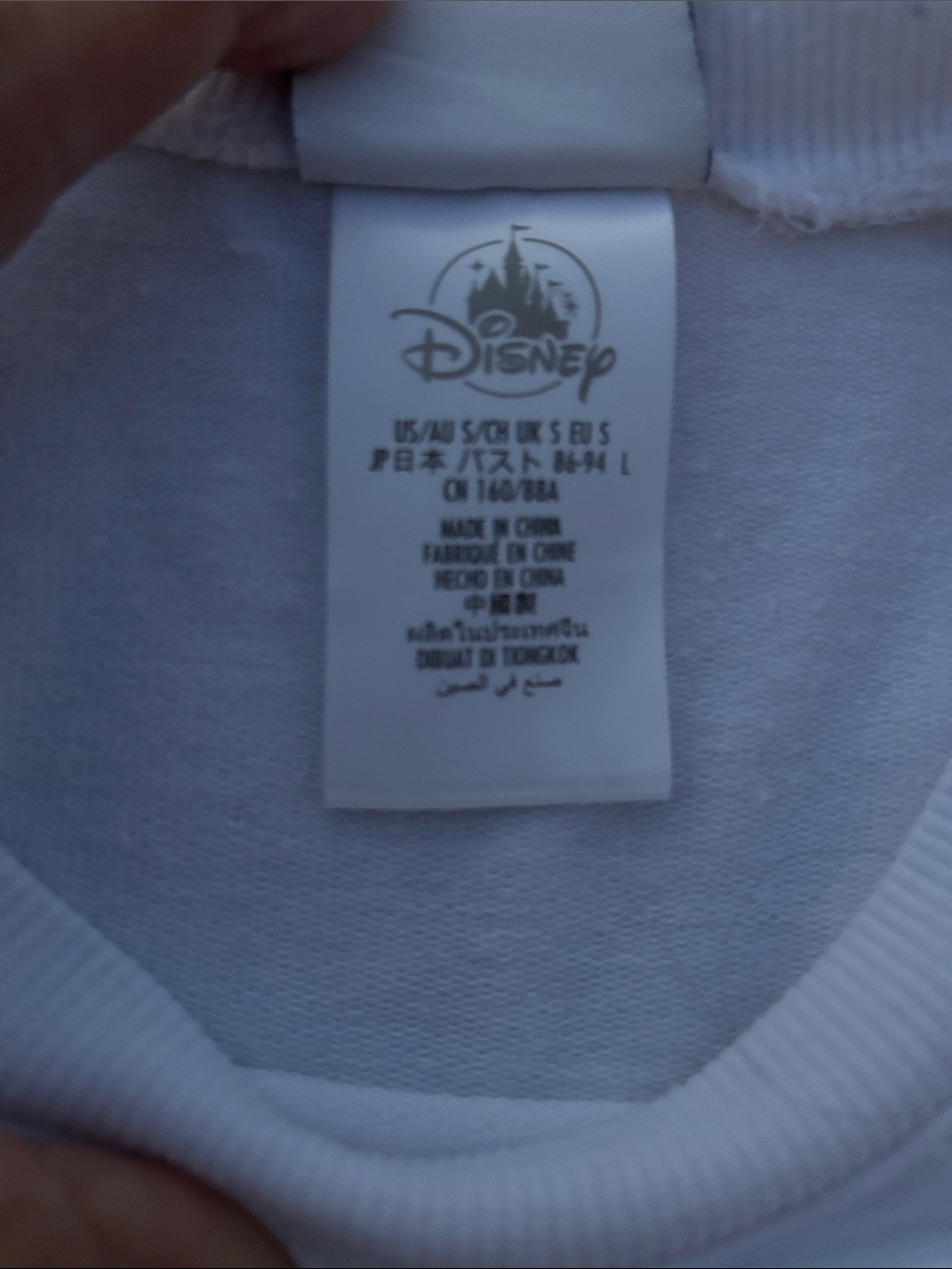 Disney White Mickey 50th Anniversary Crewneck Sweatshirt SMALL - Picture 4 of 4